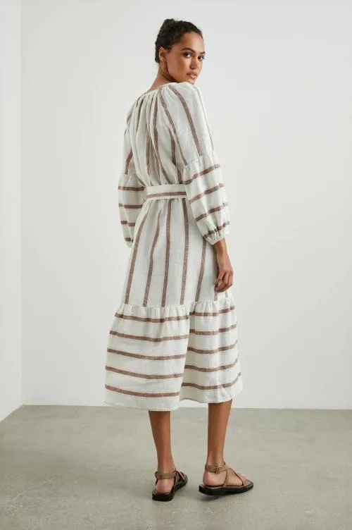 Women Rails Dresses and Rompers Vittoria Dress Coconut Stripe Women Rails Dresses and Rompers Vittoria Dress Coconut Stripe