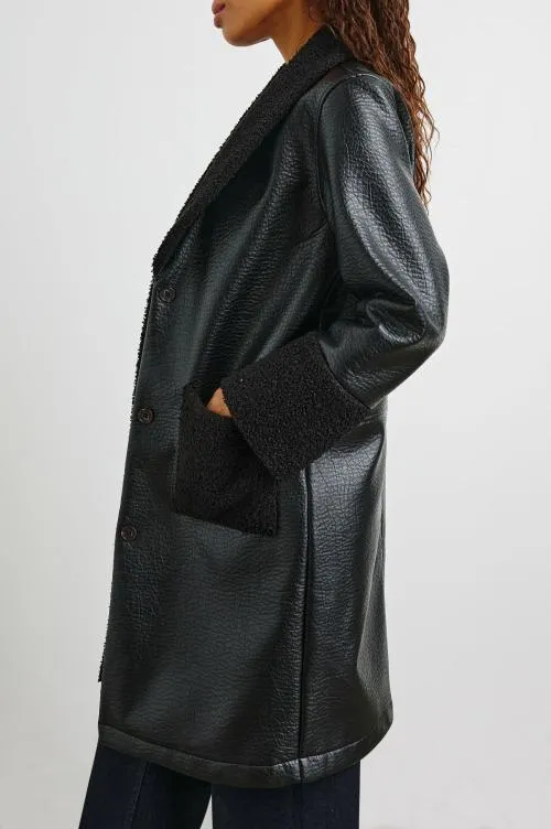 Women Rails Jackets and Coats Zodiac Jacket Black Shearling
