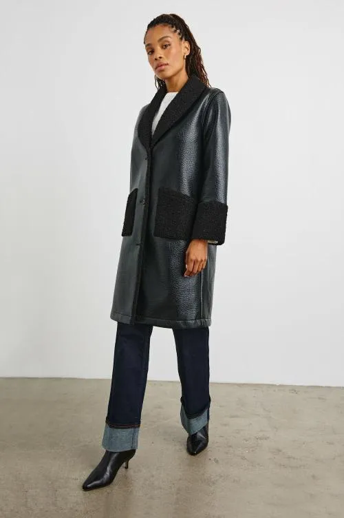 Women Rails Jackets and Coats Zodiac Jacket Black Shearling