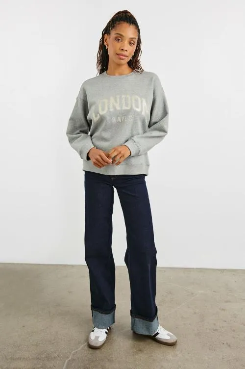 Women Rails Sleepwear and Lounge The Varsity Sweatshirt London Glitter Women Rails Sleepwear and Lounge The Varsity Sweatshirt London Glitter