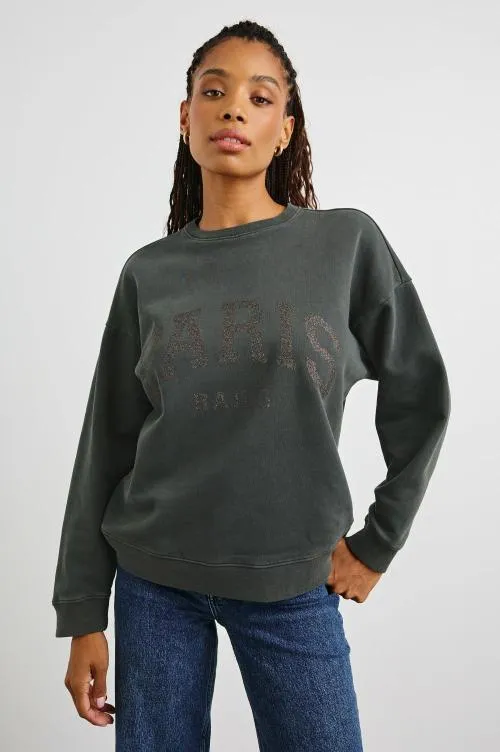 Women Rails Sleepwear and Lounge The Varsity Sweatshirt Paris Glitter