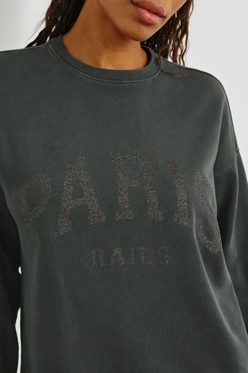 Women Rails Sleepwear and Lounge The Varsity Sweatshirt Paris Glitter Women Rails Sleepwear and Lounge The Varsity Sweatshirt Paris Glitter