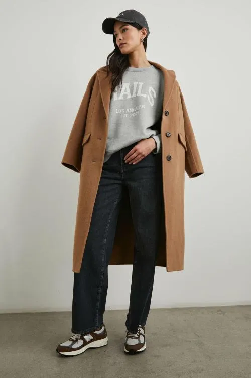 Women Rails Sweaters Anniversary Sweatshirt Heather Grey Women Rails Sweaters Anniversary Sweatshirt Heather Grey