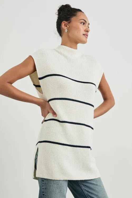 Women Rails Sweaters Etta Sweater Ivory Navy Stripe Women Rails Sweaters Etta Sweater Ivory Navy Stripe