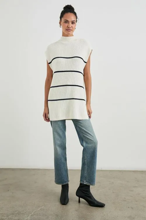 Women Rails Sweaters Etta Sweater Ivory Navy Stripe Women Rails Sweaters Etta Sweater Ivory Navy Stripe