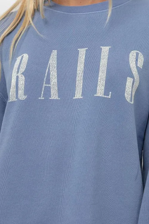 Women Rails Sweaters Signature Sweatshirt Washed Indigo Rails