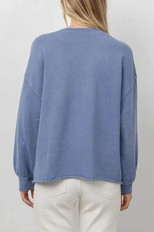 Women Rails Sweaters Signature Sweatshirt Washed Indigo Rails