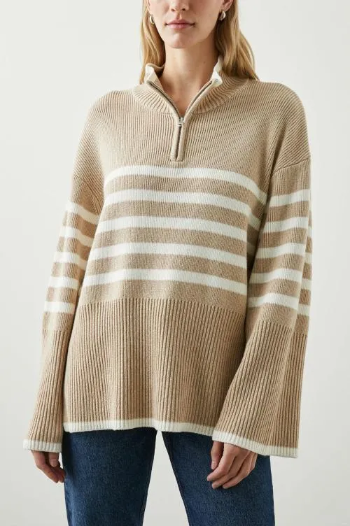 Women Rails Sweaters Tessa Sweater Sand Stripe