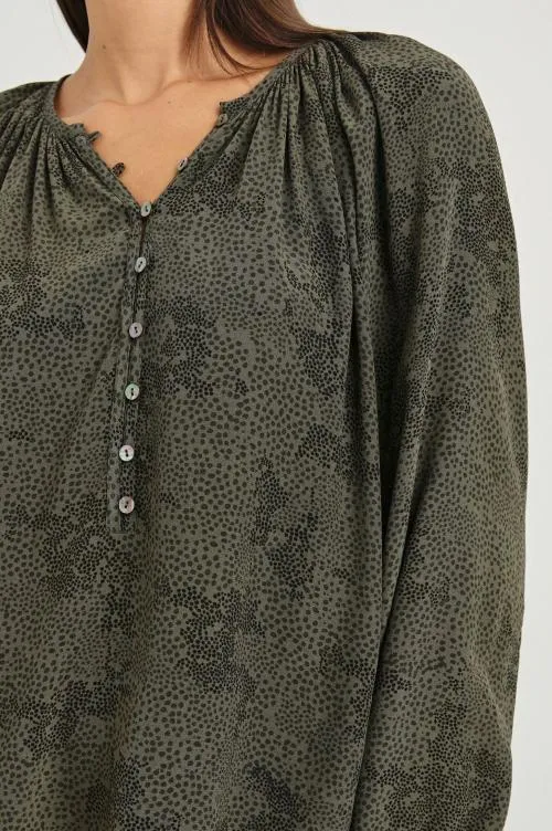 Women Rails Tops Indi Top Olive Pebble Women Rails Tops Indi Top Olive Pebble