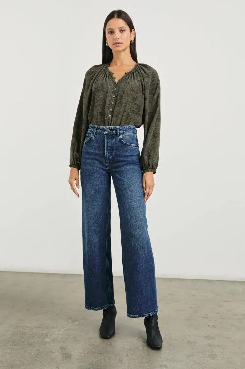 Women Rails Tops Indi Top Olive Pebble Women Rails Tops Indi Top Olive Pebble