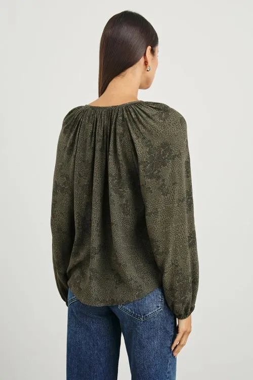 Women Rails Tops Indi Top Olive Pebble Women Rails Tops Indi Top Olive Pebble