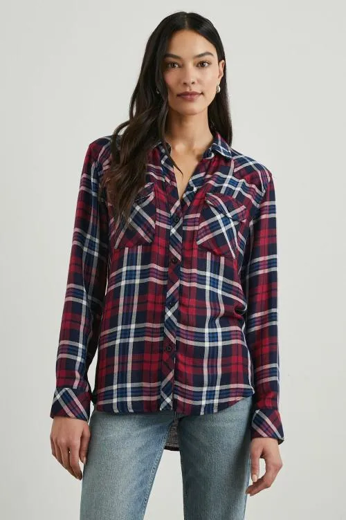 Women Rails Tops Kendra Shirt Navy Red White Women Rails Tops Kendra Shirt Navy Red White