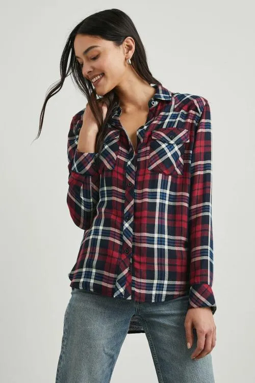 Women Rails Tops Kendra Shirt Navy Red White Women Rails Tops Kendra Shirt Navy Red White