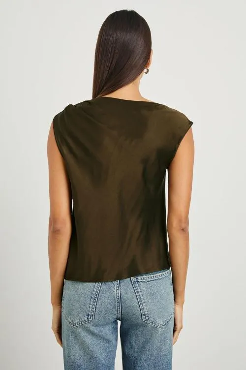 Women Rails Tops Lilly Top Dark Moss Women Rails Tops Lilly Top Dark Moss