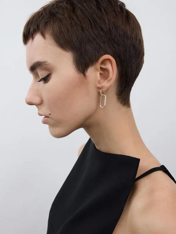 Women Reagan Crystal Drop Earrings 8211 Silver CHARLES and KEITH Earrings Women Reagan Crystal Drop Earrings 8211 Silver CHARLES and KEITH Earrings