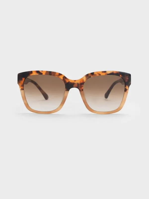 Women Recycled Acetate Square Sunglasses 8211 T Shell CHARLES and KEITH Square Women Recycled Acetate Square Sunglasses 8211 T Shell CHARLES and KEITH Square