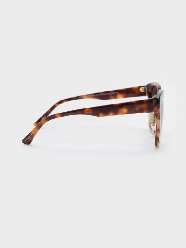Women Recycled Acetate Square Sunglasses 8211 T Shell CHARLES and KEITH Square