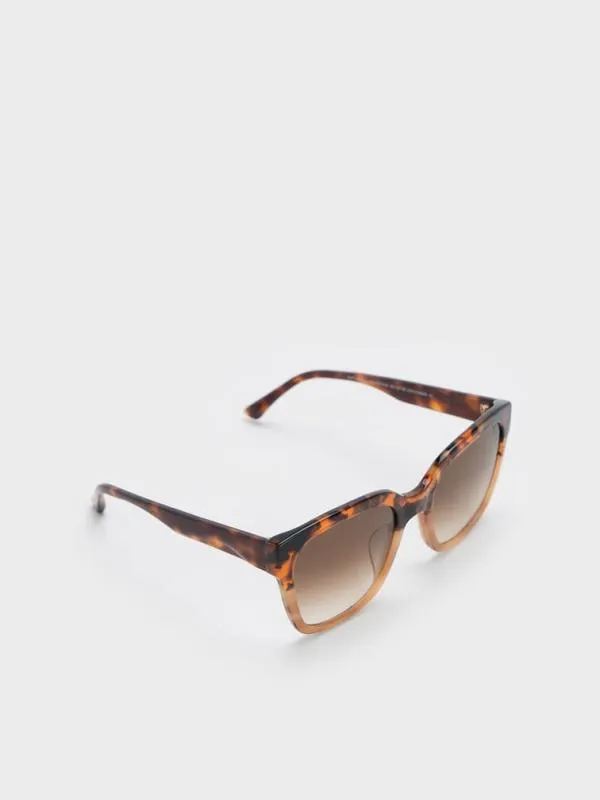 Women Recycled Acetate Square Sunglasses 8211 T Shell CHARLES and KEITH Square