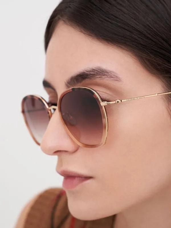 Women Recycled Acetate WireFrame Sunglasses 8211 Pink CHARLES and KEITH Butterfly