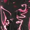 Women Remy Low Back Split Maxi Dress 8211 Neon Heart Print Dresses and Jumpsuits LEO LIN