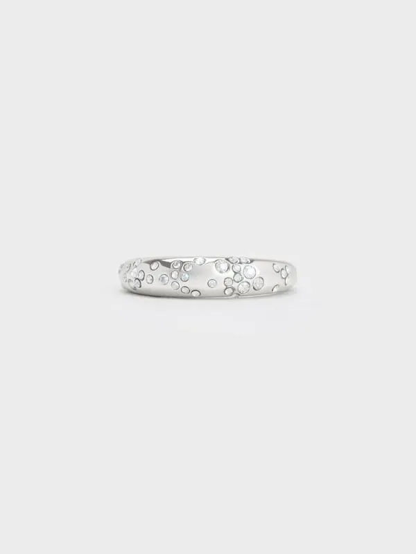 Women Reverie Crystal Dome Ring 8211 Silver CHARLES and KEITH Rings