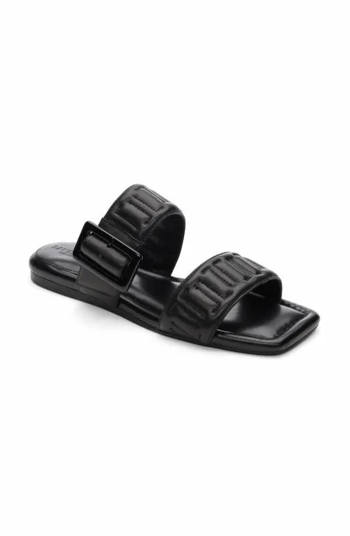 Women Sandals Liverpool Los Angeles Downtown Logo Stitch Sandal Black