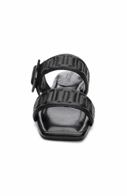 Women Sandals Liverpool Los Angeles Downtown Logo Stitch Sandal Black