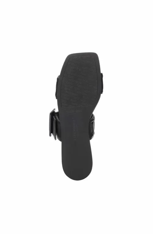 Women Sandals Liverpool Los Angeles Downtown Logo Stitch Sandal Black