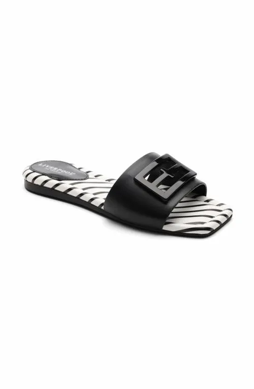 Women Sandals Liverpool Los Angeles Dunbar Flat Sandal Black