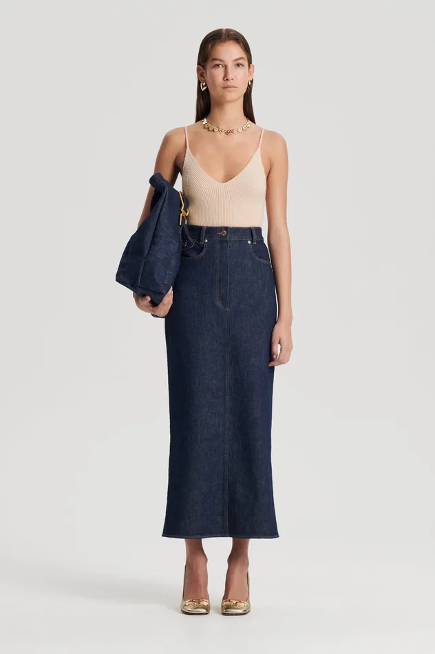 Women Scanlan Theodore CASHMERE CAMISOLE OAT Knitwear