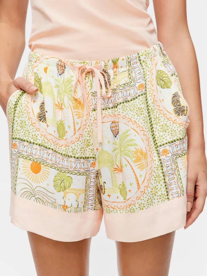Women Scarf Print Mid Short Multi Peter Alexander Shorts