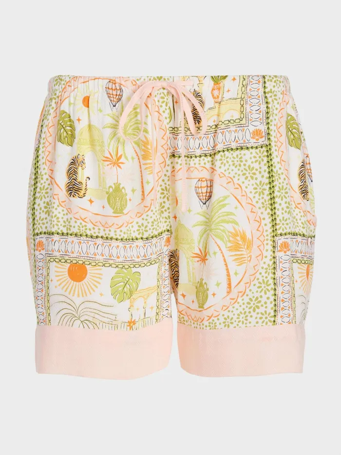 Women Scarf Print Mid Short Multi Peter Alexander Shorts