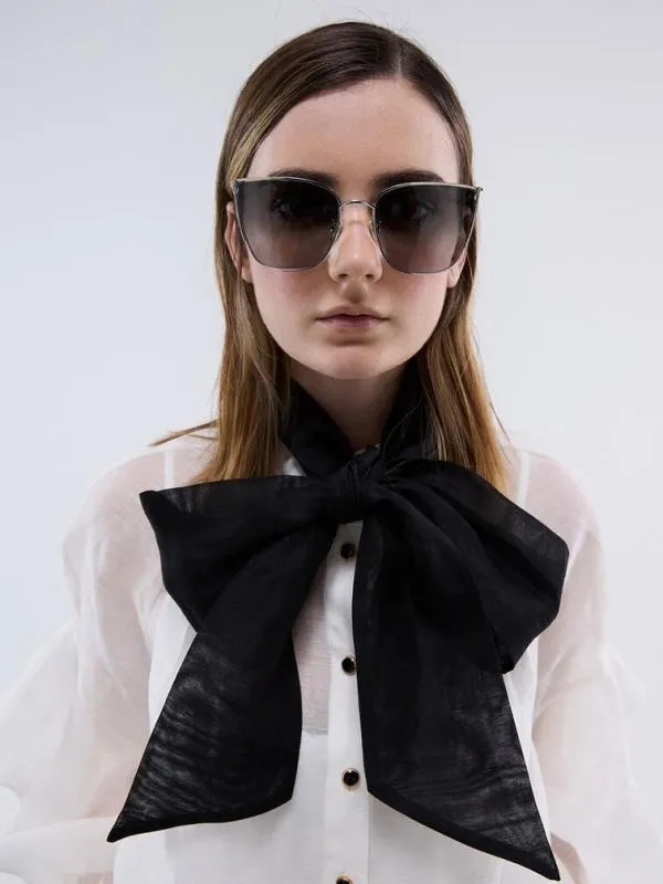 Women Shea MetallicRim Square Sunglasses 8211 Silver CHARLES and KEITH Square
