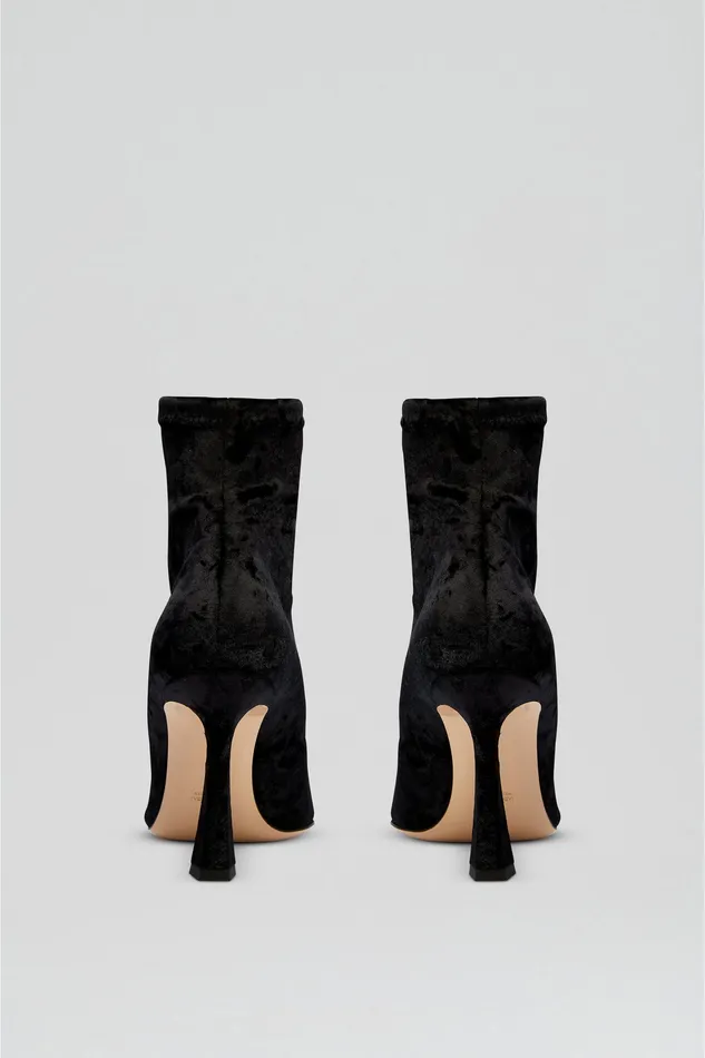 Women Shoes Scanlan Theodore STRETCH VELVET ANKLE BOOT 95 BLACK Women Shoes Scanlan Theodore STRETCH VELVET ANKLE BOOT 95 BLACK