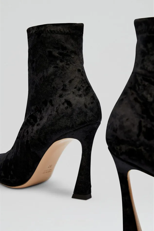 Women Shoes Scanlan Theodore STRETCH VELVET ANKLE BOOT 95 BLACK Women Shoes Scanlan Theodore STRETCH VELVET ANKLE BOOT 95 BLACK