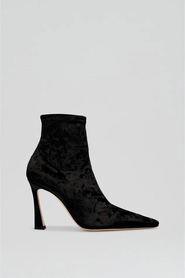 Women Shoes Scanlan Theodore STRETCH VELVET ANKLE BOOT 95 BLACK Women Shoes Scanlan Theodore STRETCH VELVET ANKLE BOOT 95 BLACK