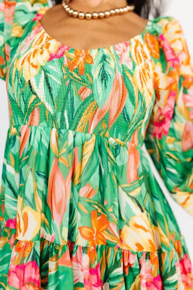 Women Short Dresses Baltic Born Acapulco Short Dress Green Multi Print Women Short Dresses Baltic Born Acapulco Short Dress Green Multi Print