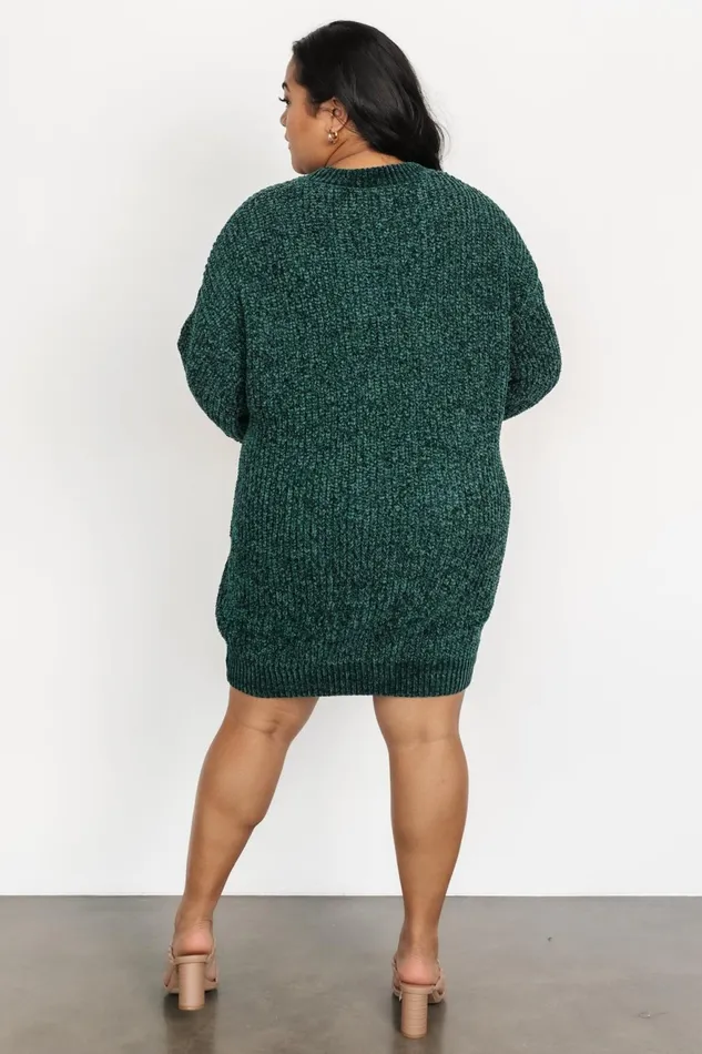 Women Short Dresses Baltic Born Christa Sweater Dress Emerald