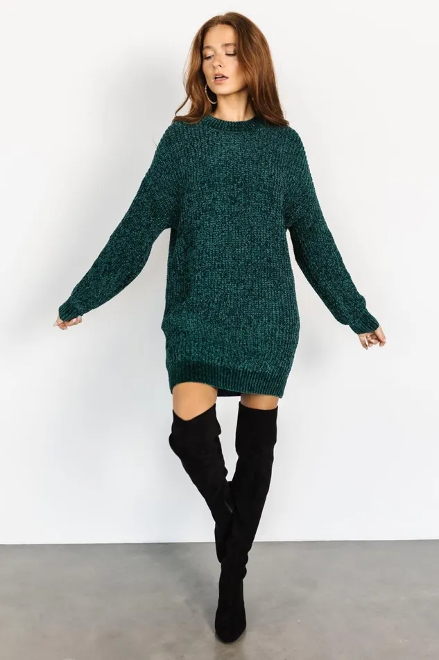Women Short Dresses Baltic Born Christa Sweater Dress Emerald