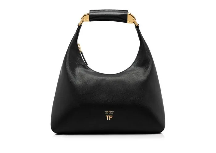 Women Shoulder Bags Tom Ford Grain Leather Bianca Small Hobo