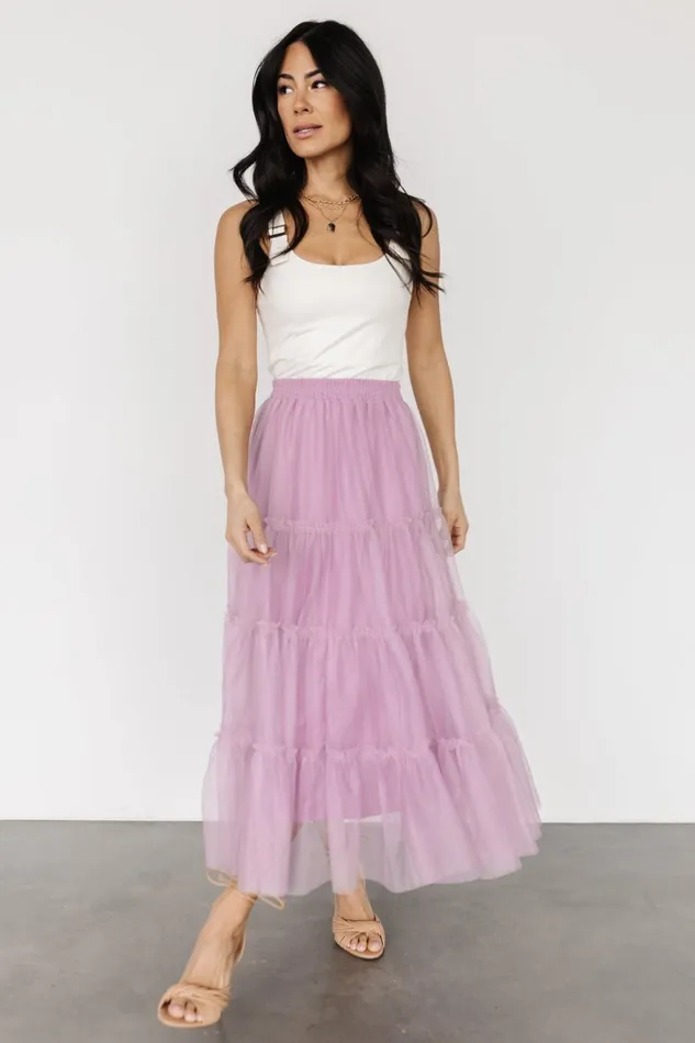 Women Skirts Baltic Born Galena Tulle Skirt Dusty Orchid