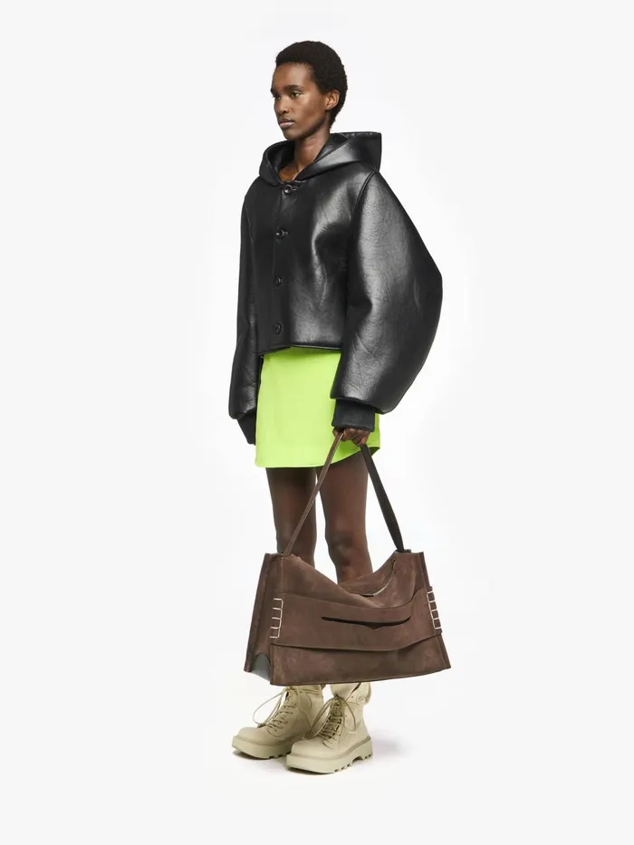 Women Skirts JW Anderson CURVED HEM MINI SKIRT Lime Women Skirts JW Anderson CURVED HEM MINI SKIRT Lime