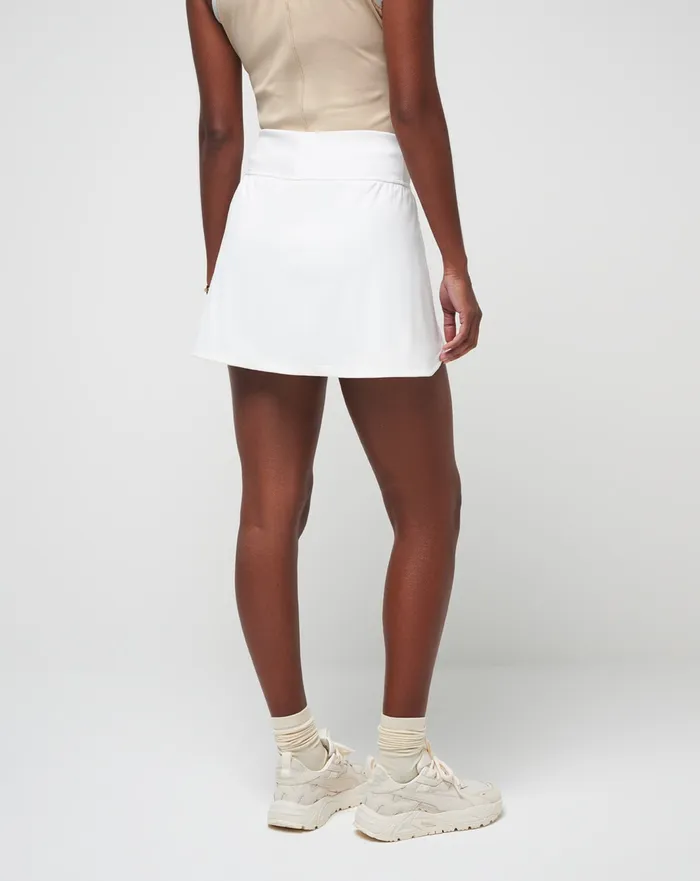 Women Skorts and Skirts TravisMathew SECRET PLANS MOVEKNIT SKORT Ivory