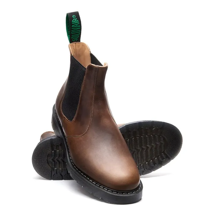 Women Solovair Dealer Boots Gaucho Crazy Horse Dealer Boot