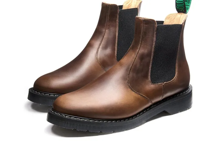 Women Solovair Dealer Boots Gaucho Crazy Horse Dealer Boot