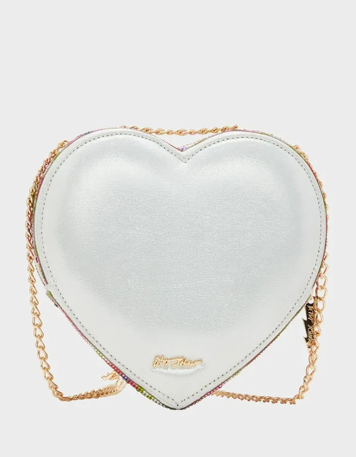 Women STONE HEART CONVERTIBLE BAG CREAM Cream Betsey Johnson Women STONE HEART CONVERTIBLE BAG CREAM Cream Betsey Johnson