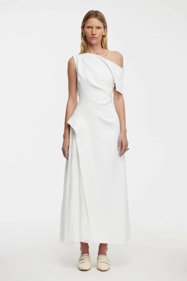 Women SUDDEN MIDI DRESS Ivory Acler Midi Dresses