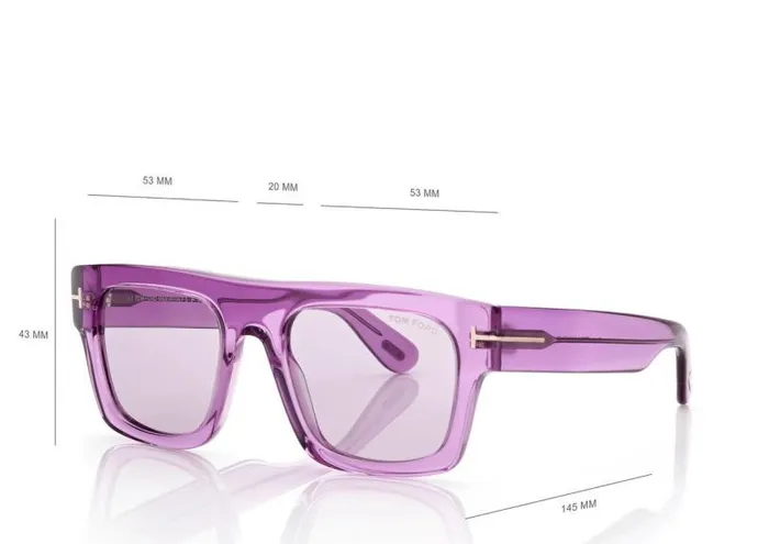 Women SUNGLASSES Tom Ford Fausto Sunglasses Shiny Violet Violet Women SUNGLASSES Tom Ford Fausto Sunglasses Shiny Violet Violet