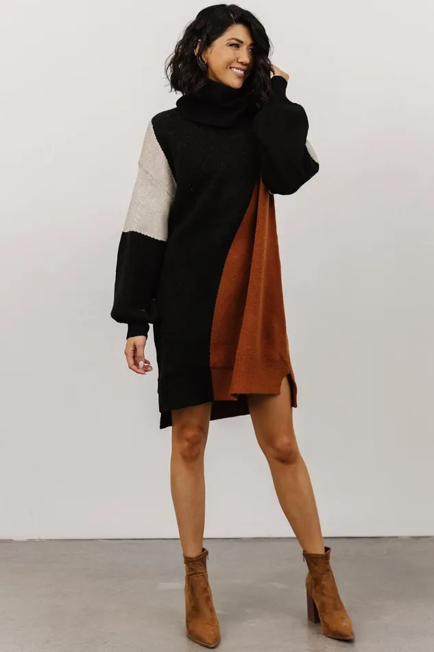 Women Sweaters Baltic Born Diego Sweater Dress Black Multi Women Sweaters Baltic Born Diego Sweater Dress Black Multi