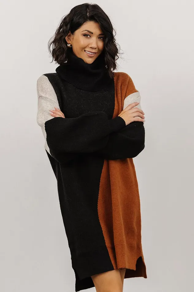 Women Sweaters Baltic Born Diego Sweater Dress Black Multi Women Sweaters Baltic Born Diego Sweater Dress Black Multi